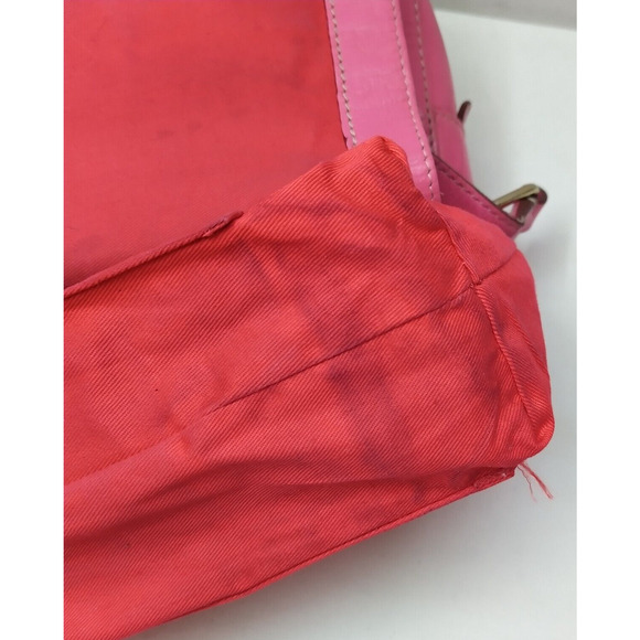 Dooney & Bourke Pink Leather DB Embossed Buckle Flap Crossbody Bag - Picture 15 of 16